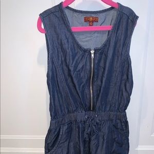 💙7 for all mankind Jean zipper dress girls M